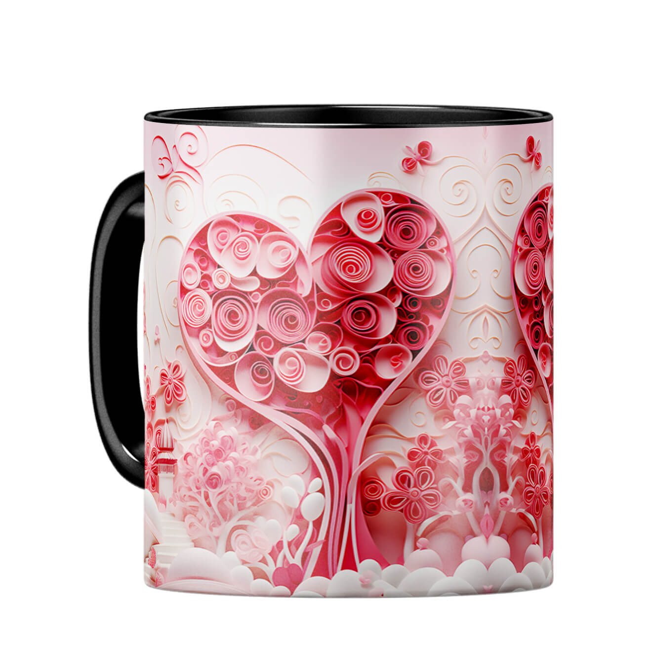 YuBingo Hearty Dreams Unleashed Coffee MugC-Black