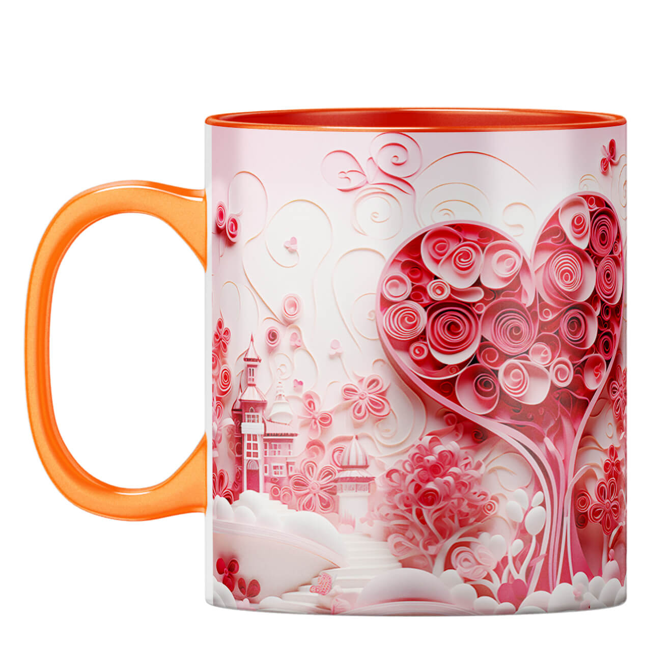YuBingo Hearty Dreams Unleashed Coffee Mug Orange