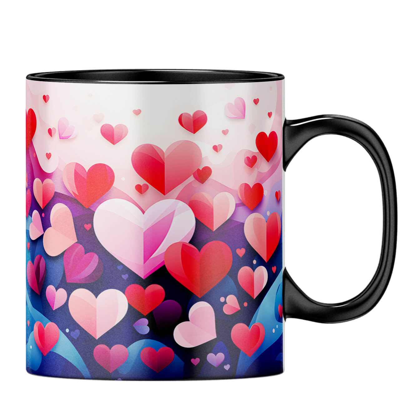 YuBingo Hearty Love Serenade Coffee MugB-Black