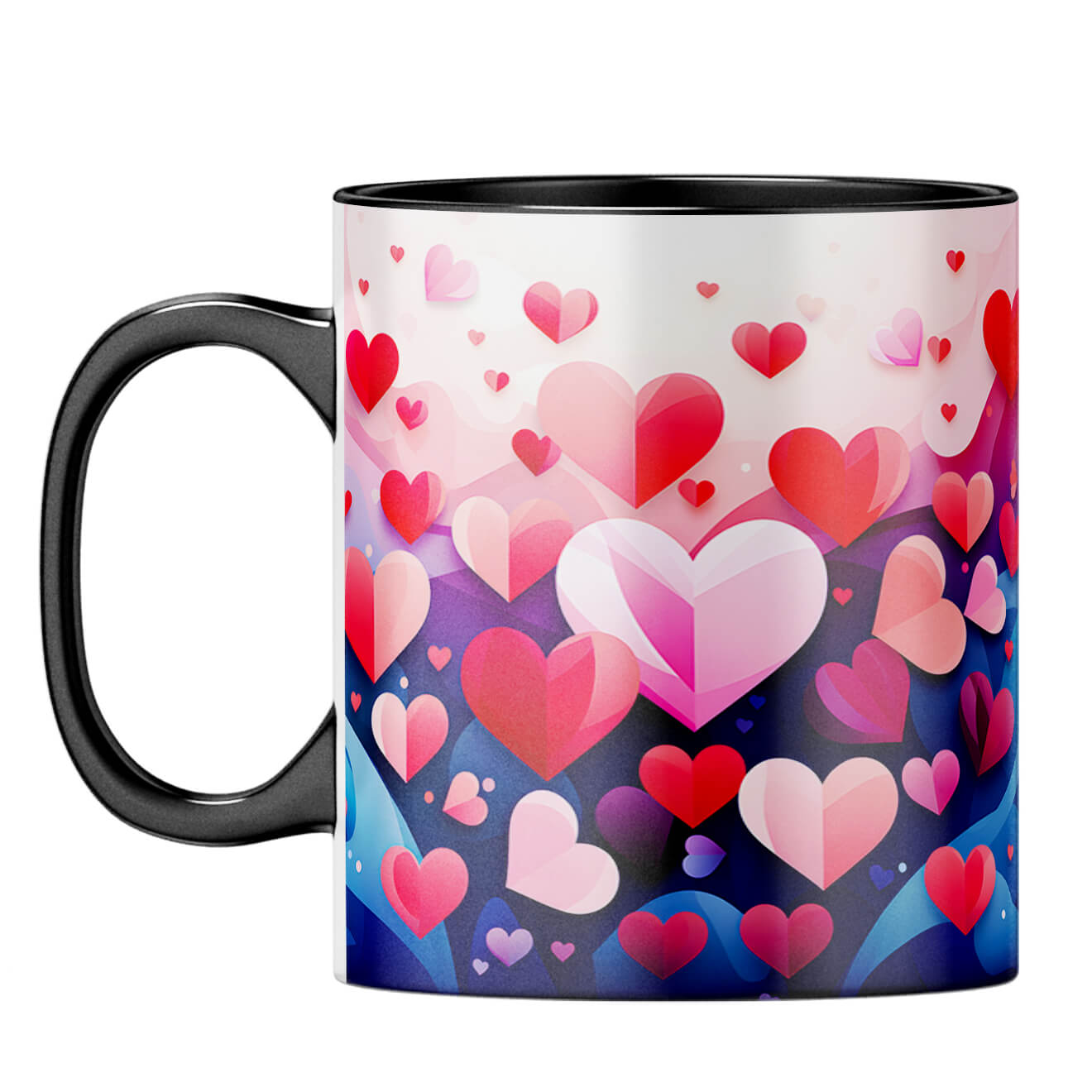 YuBingo Hearty Love Serenade Coffee Mug Black