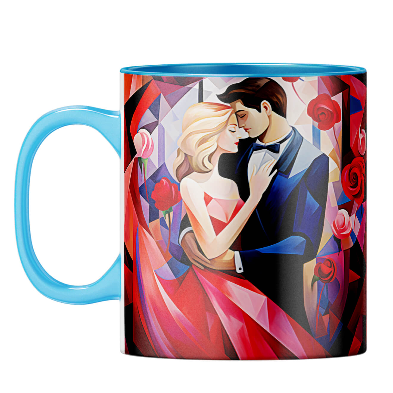 YuBingo Intimate Love Whispers Coffee Mug Light Blue