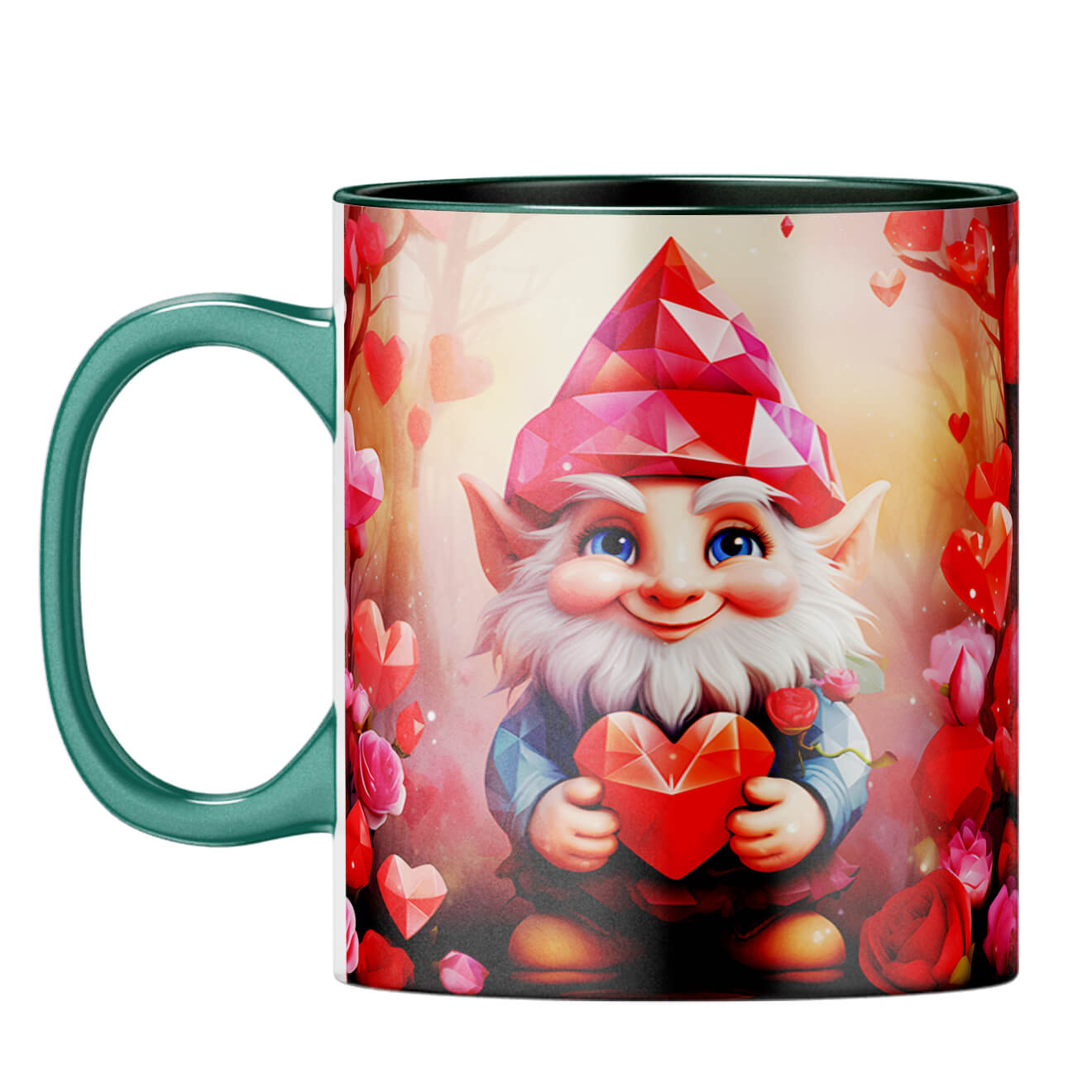 YuBingo Love Messenger Serenade Coffee Mug Dark Green