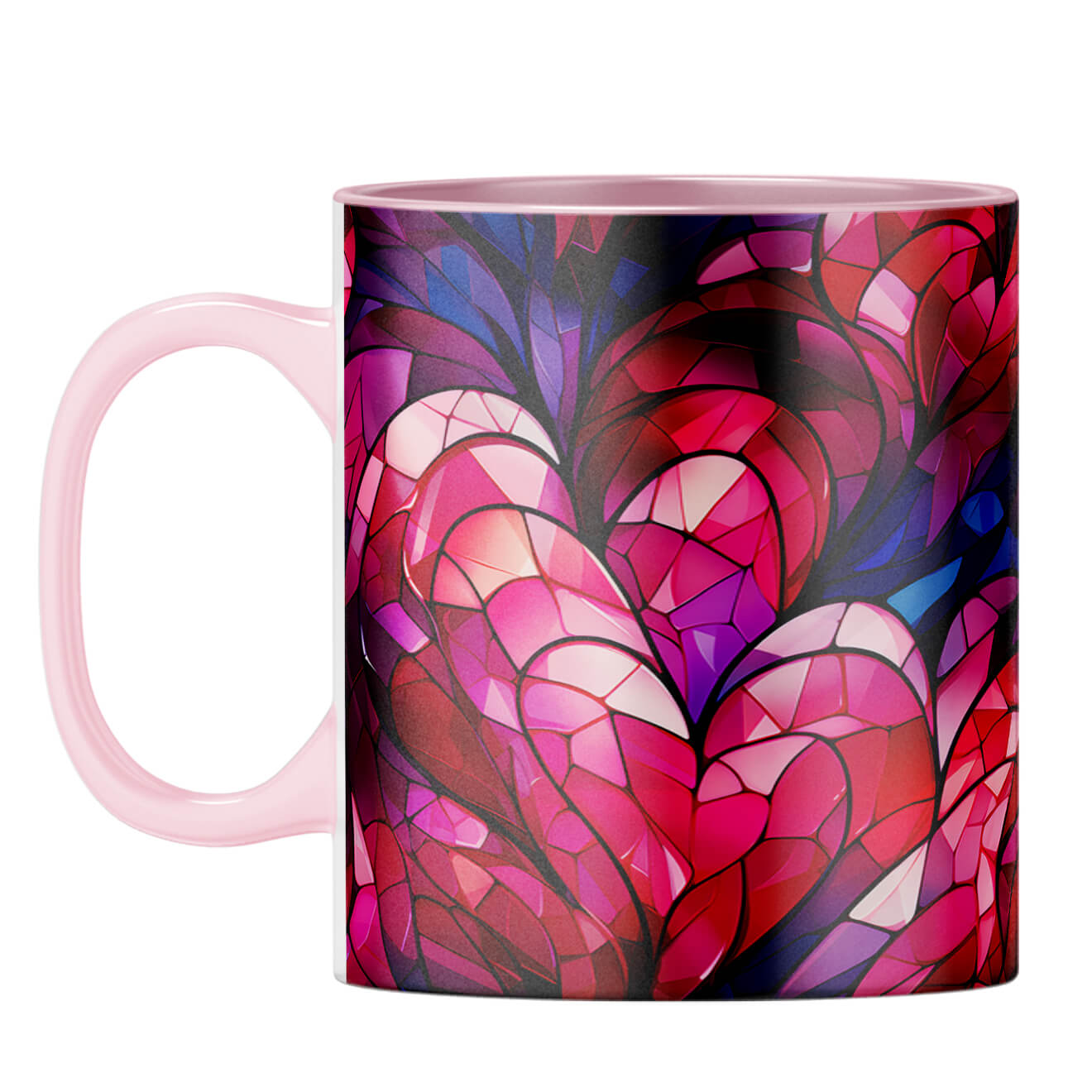 YuBingo Love Mosaic Dreams Coffee Mug Pink
