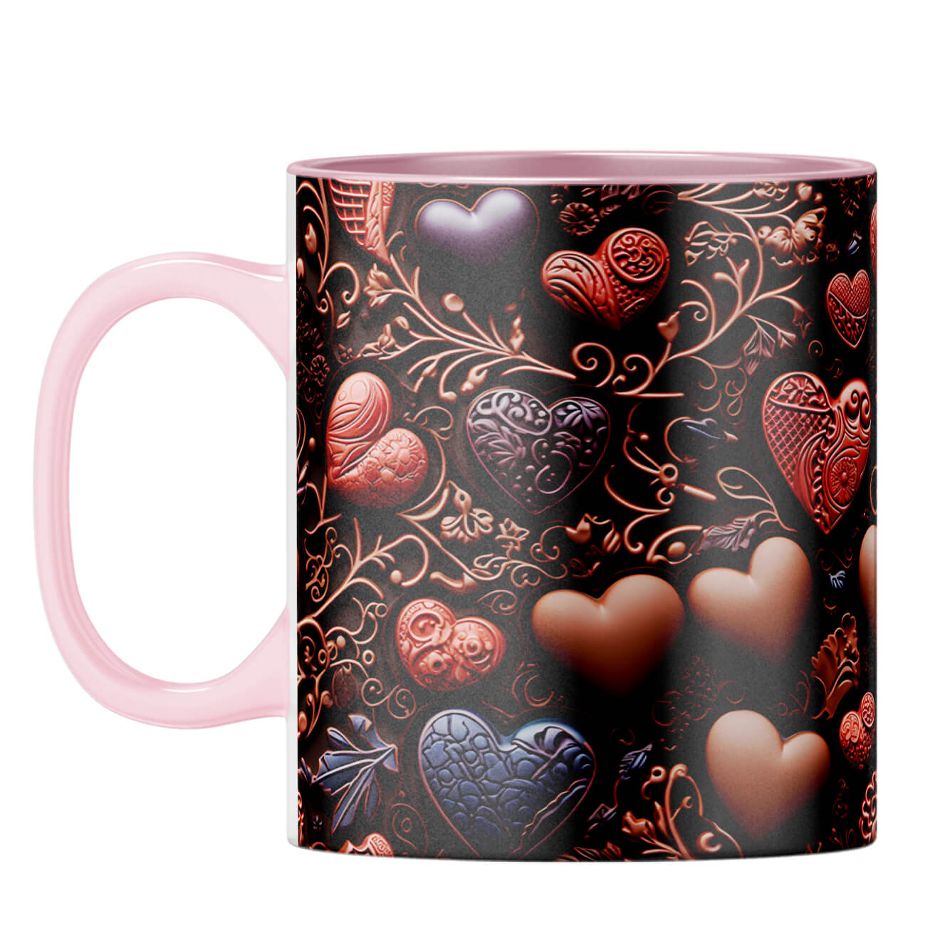 YuBingo Love with Chocolates Symphony Coffee Mug Pink
