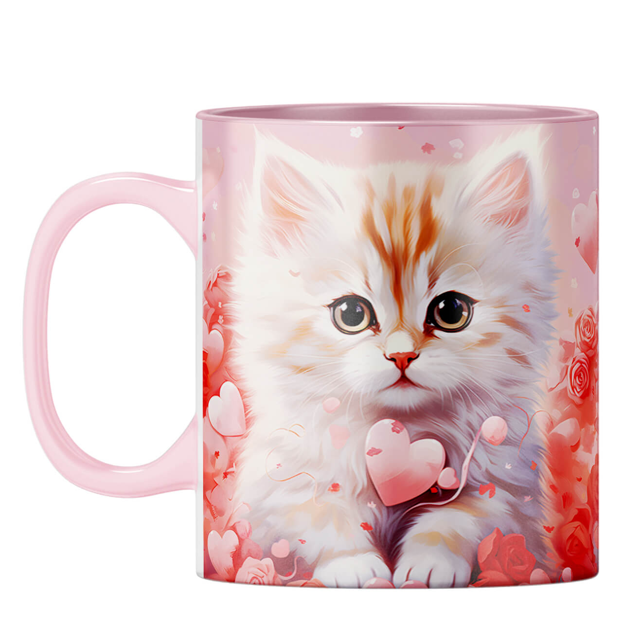YuBingo Loving Cat Dreams Coffee Mug Pink