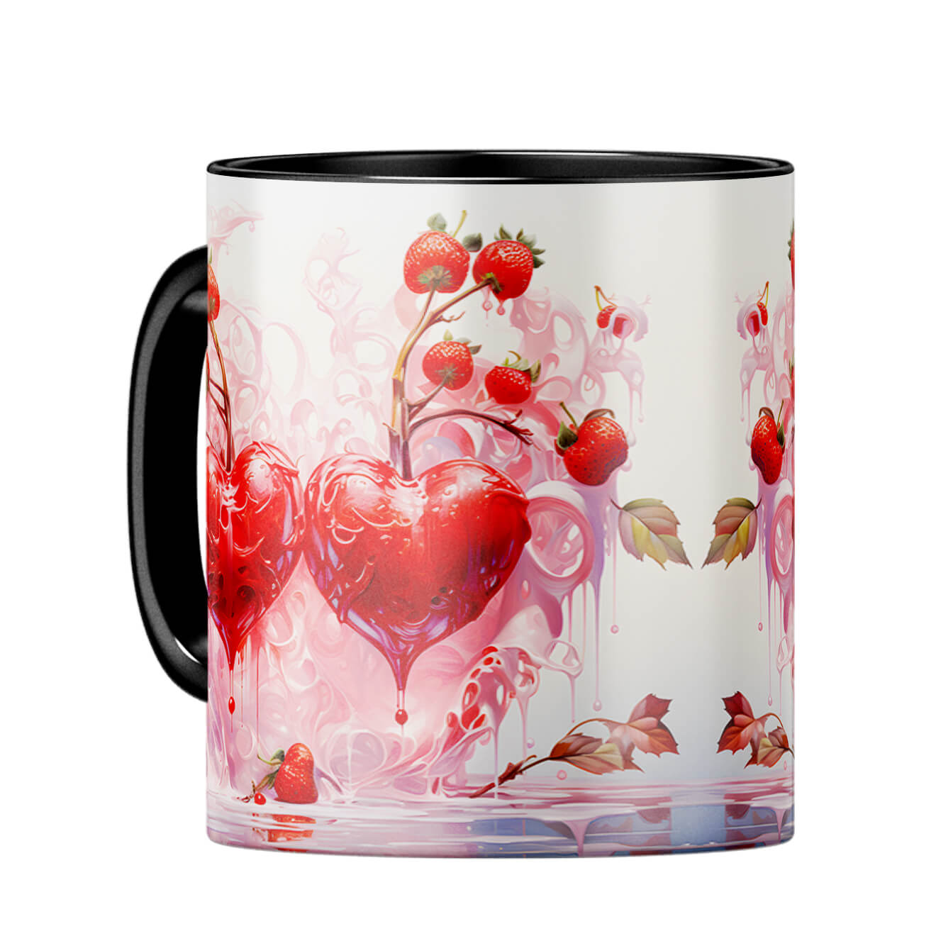 YuBingo Molten Hearts Melody Coffee MugC-Black