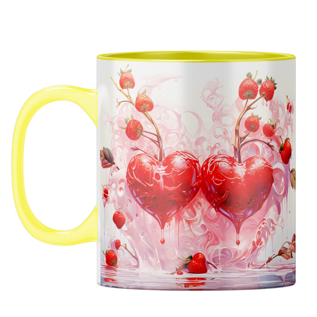 YuBingo Molten Hearts Melody Coffee Mug Yellow