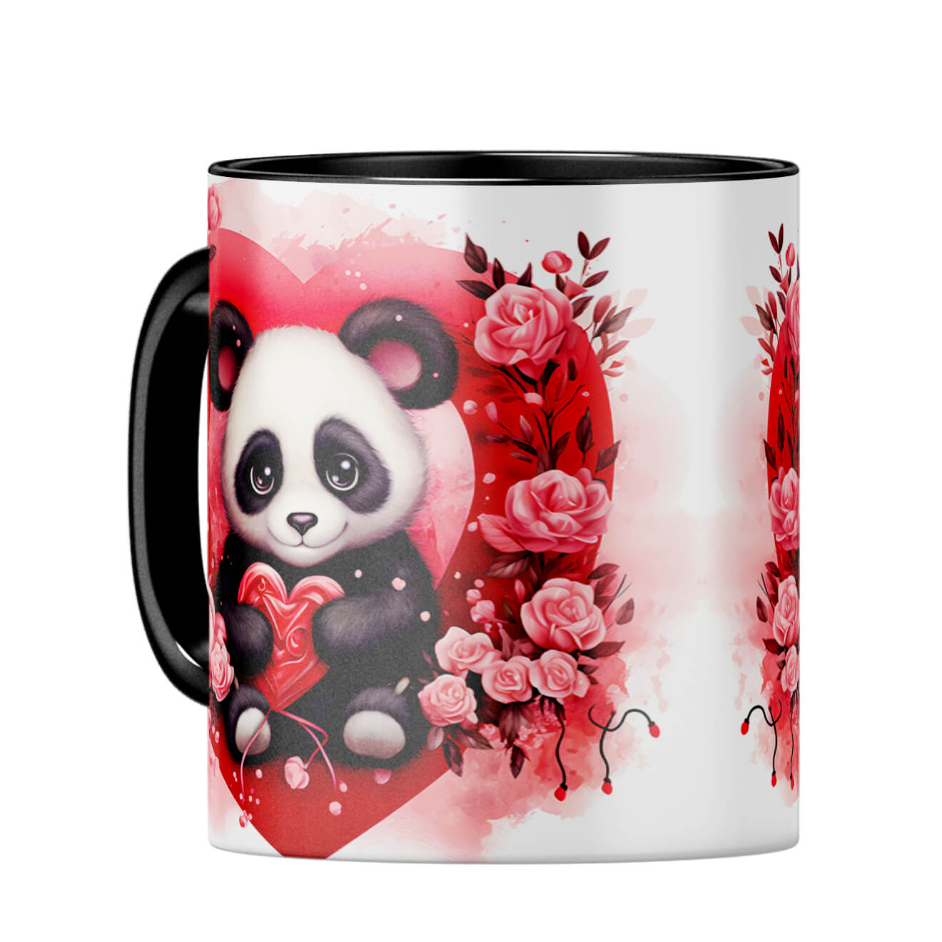 YuBingo Panda Love Symphony Coffee MugC-Black
