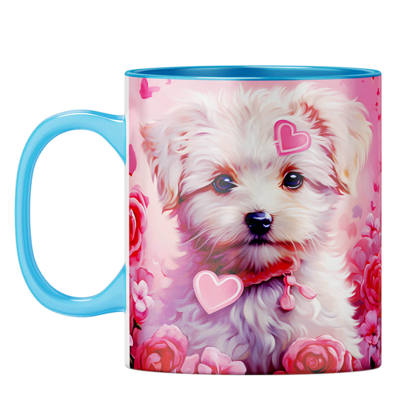 YuBingo Puppy Love Dreams Coffee Mug Light Blue