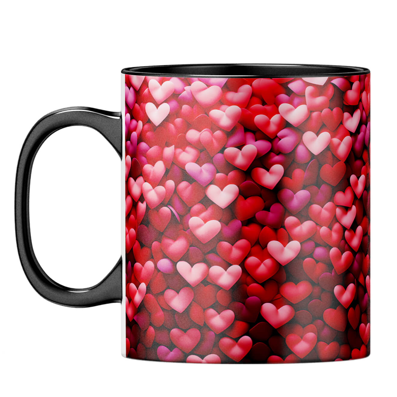 YuBingo So Many Hearts Magic Coffee Mug Black