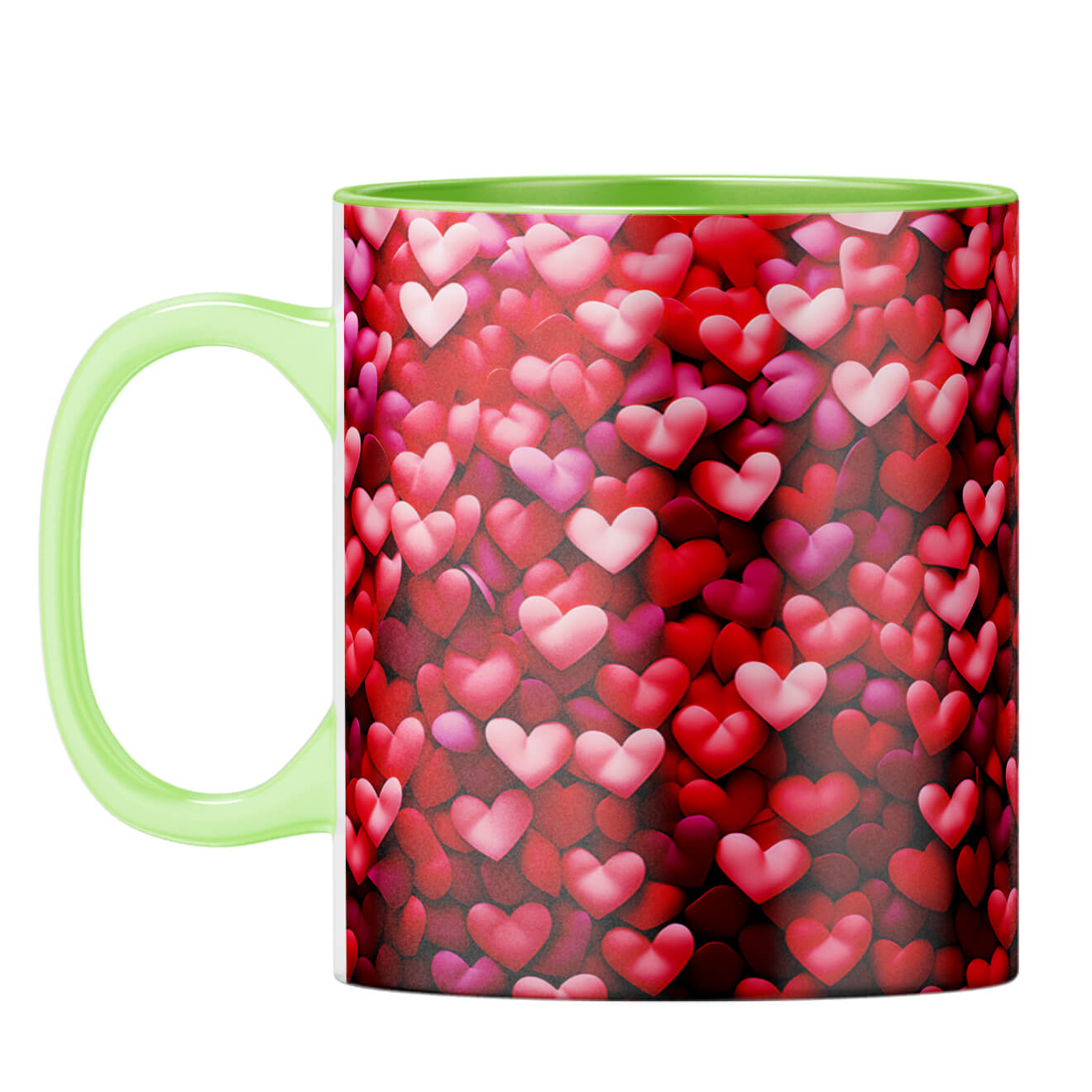 YuBingo So Many Hearts Magic Coffee Mug Light Green