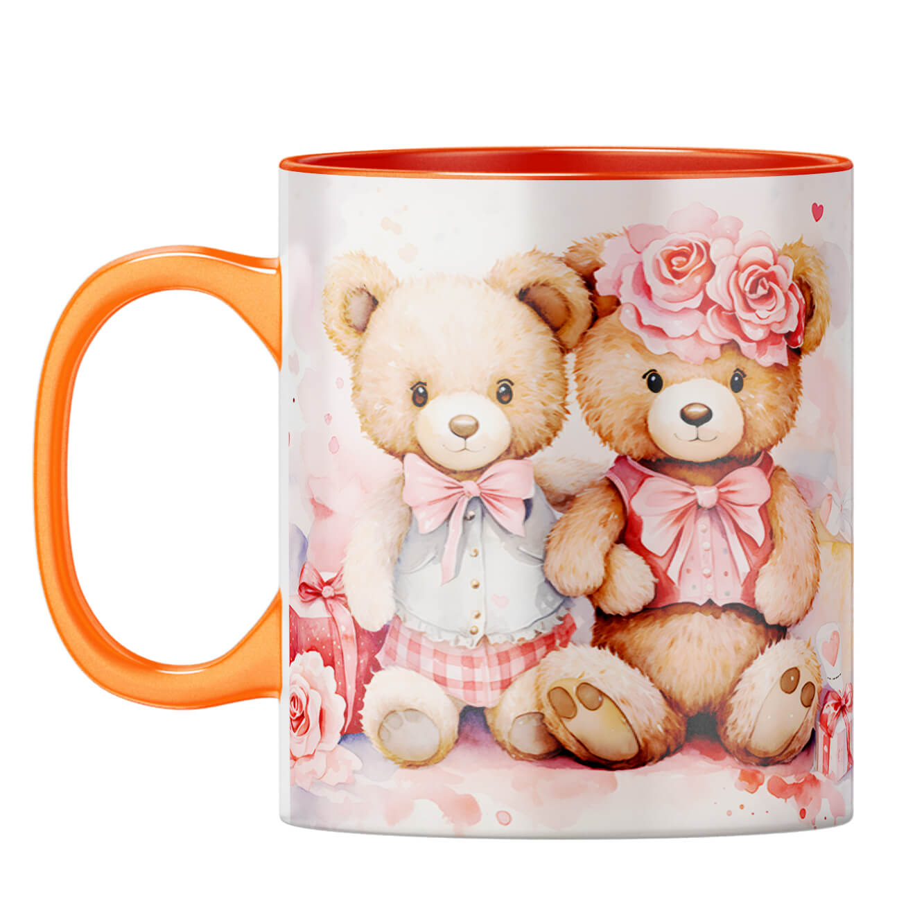 YuBingo Teddy Couple Fantasy Coffee Mug Orange