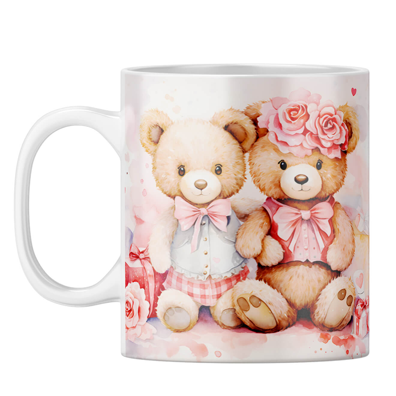 YuBingo Teddy Couple Fantasy Coffee Mug White
