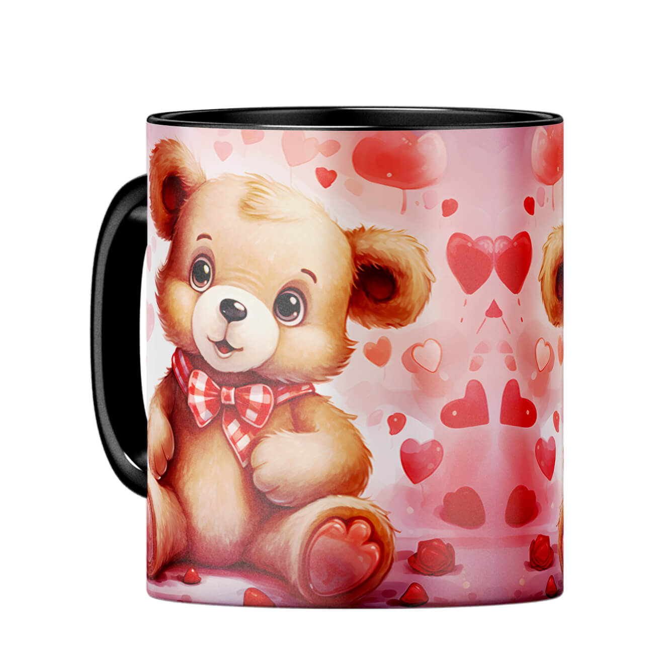 YuBingo Teddy Love Tale Coffee MugC-Black