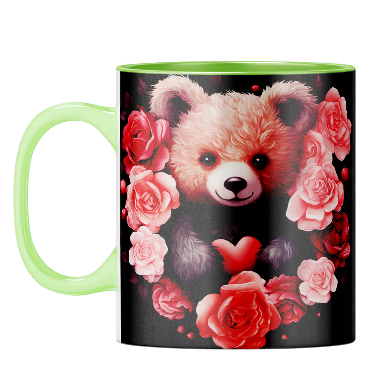 YuBingo Teddy Luv Affection Coffee Mug Light Green