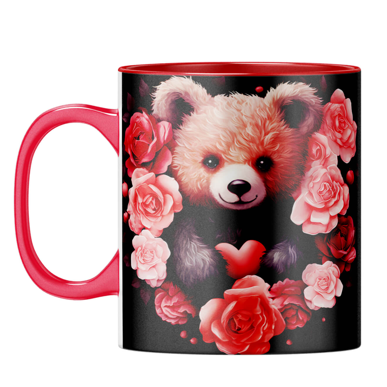 YuBingo Teddy Luv Affection Coffee Mug Red