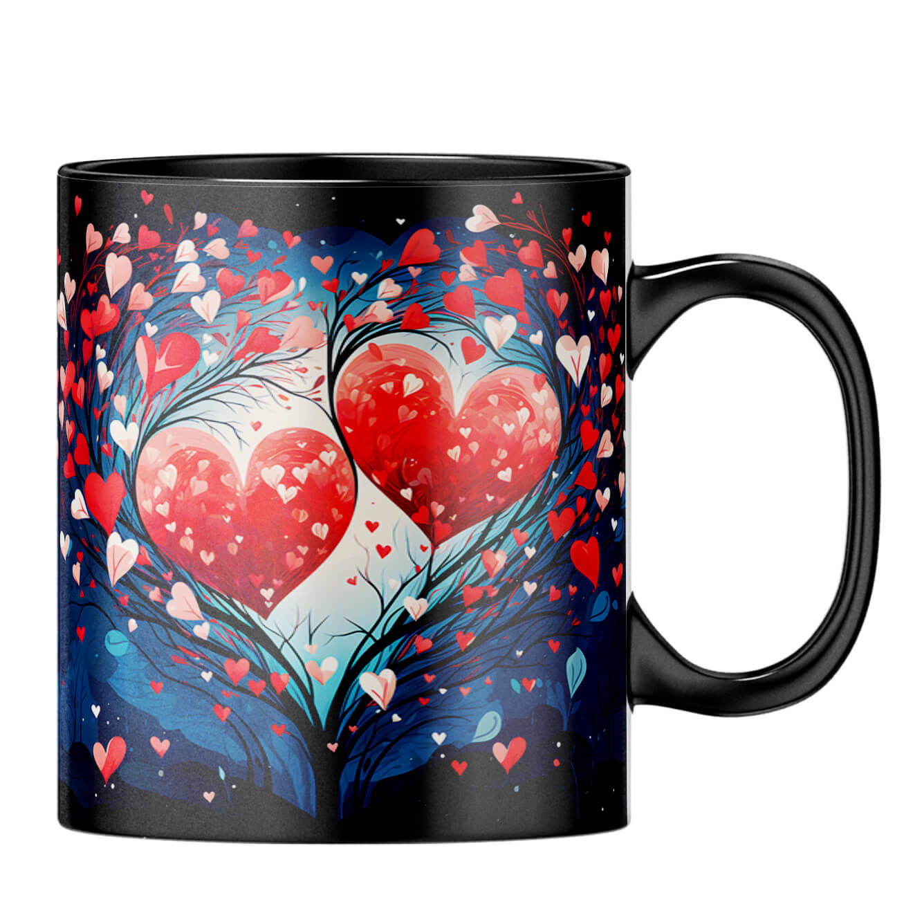 YuBingo Tree of Love Symphony Coffee MugB-Black