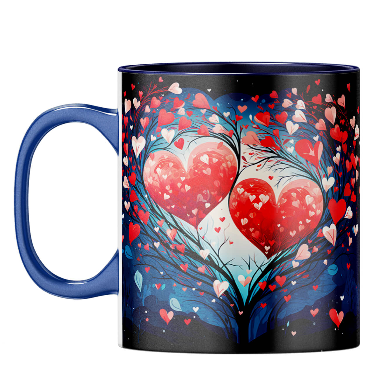 YuBingo Tree of Love Symphony Coffee Mug Dark Blue