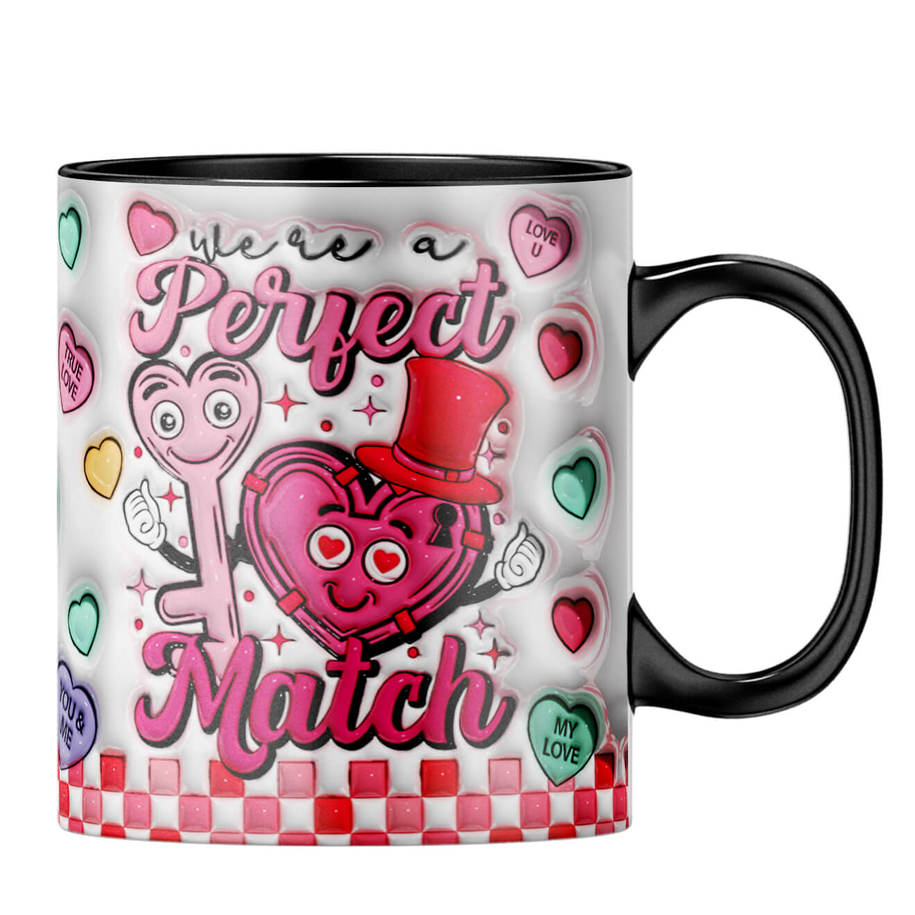 YuBingo Valentine Day Gift for Her Coffee MugB-Black