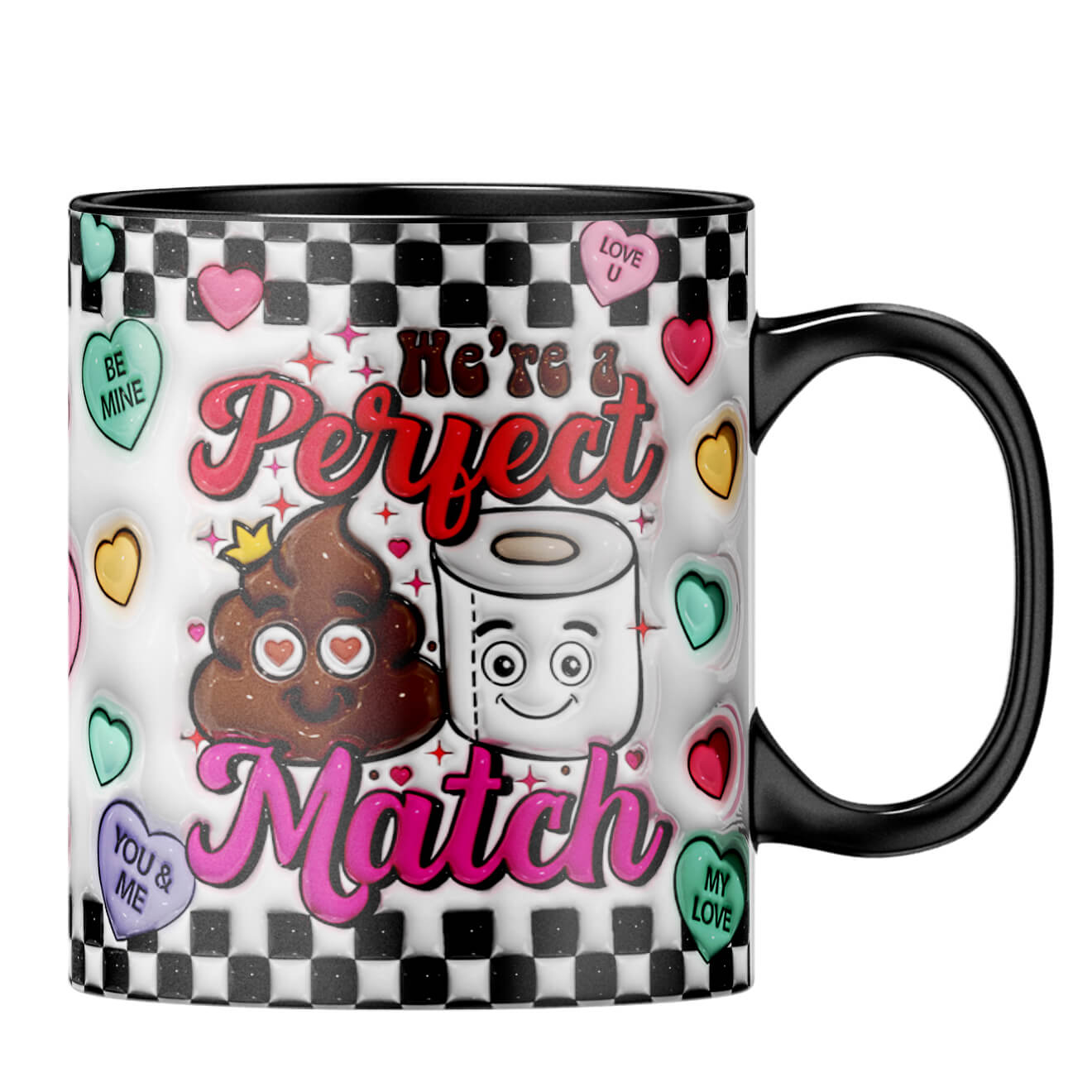 YuBingo Valentine Day Gift for Him Coffee MugB-Black