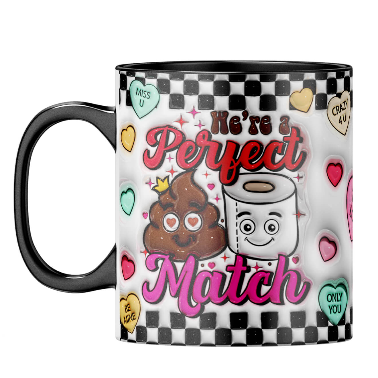 YuBingo Valentine Day Gift for Him Coffee Mug Black
