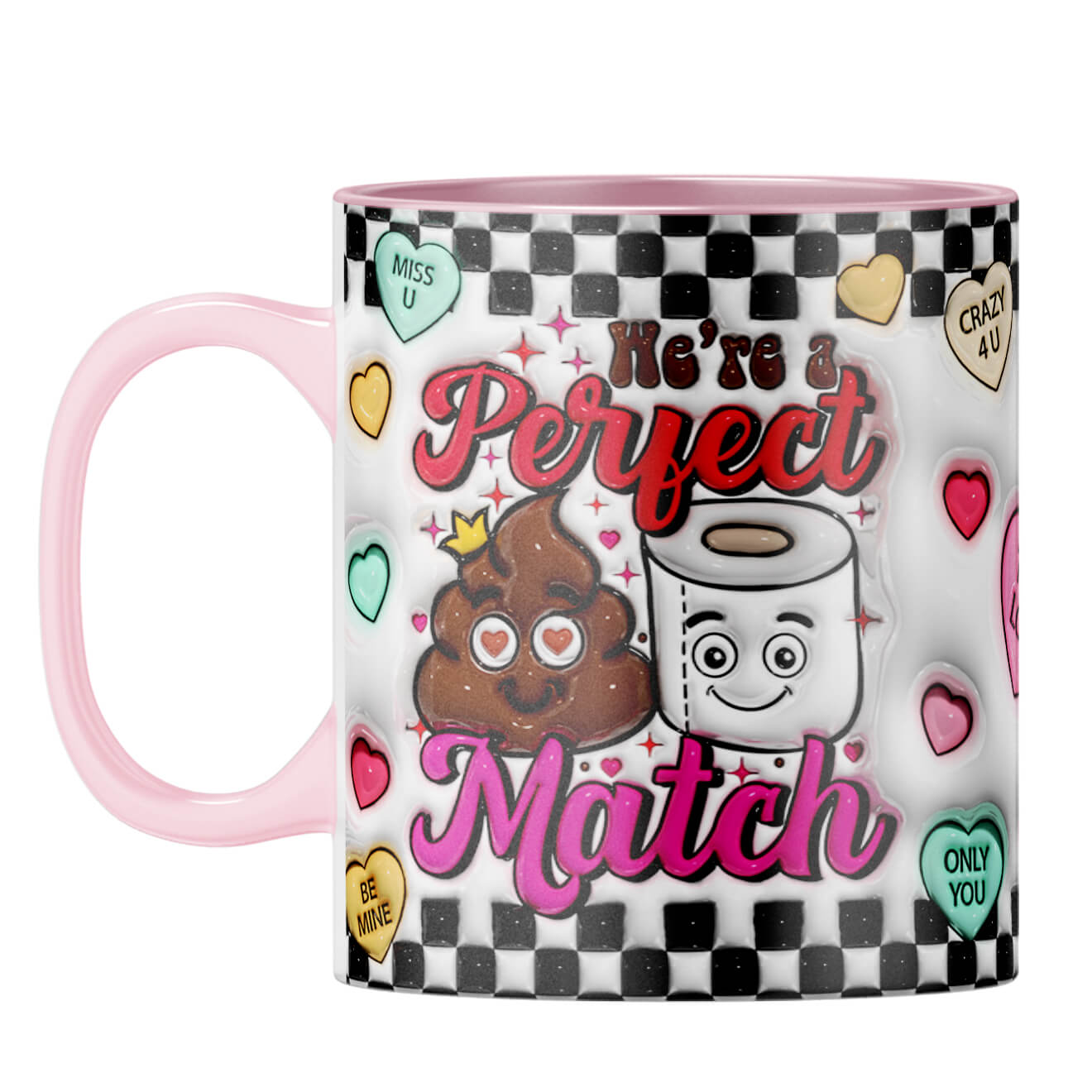 YuBingo Valentine Day Gift for Him Coffee Mug Pink