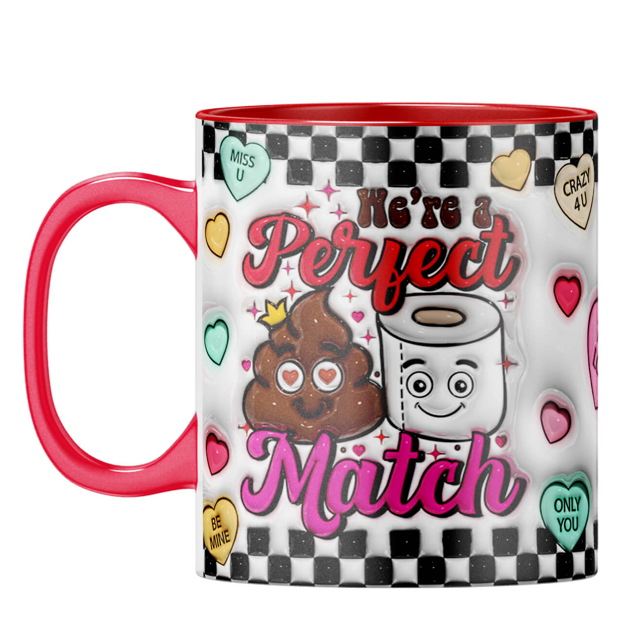 YuBingo Valentine Day Gift for Him Coffee Mug Red