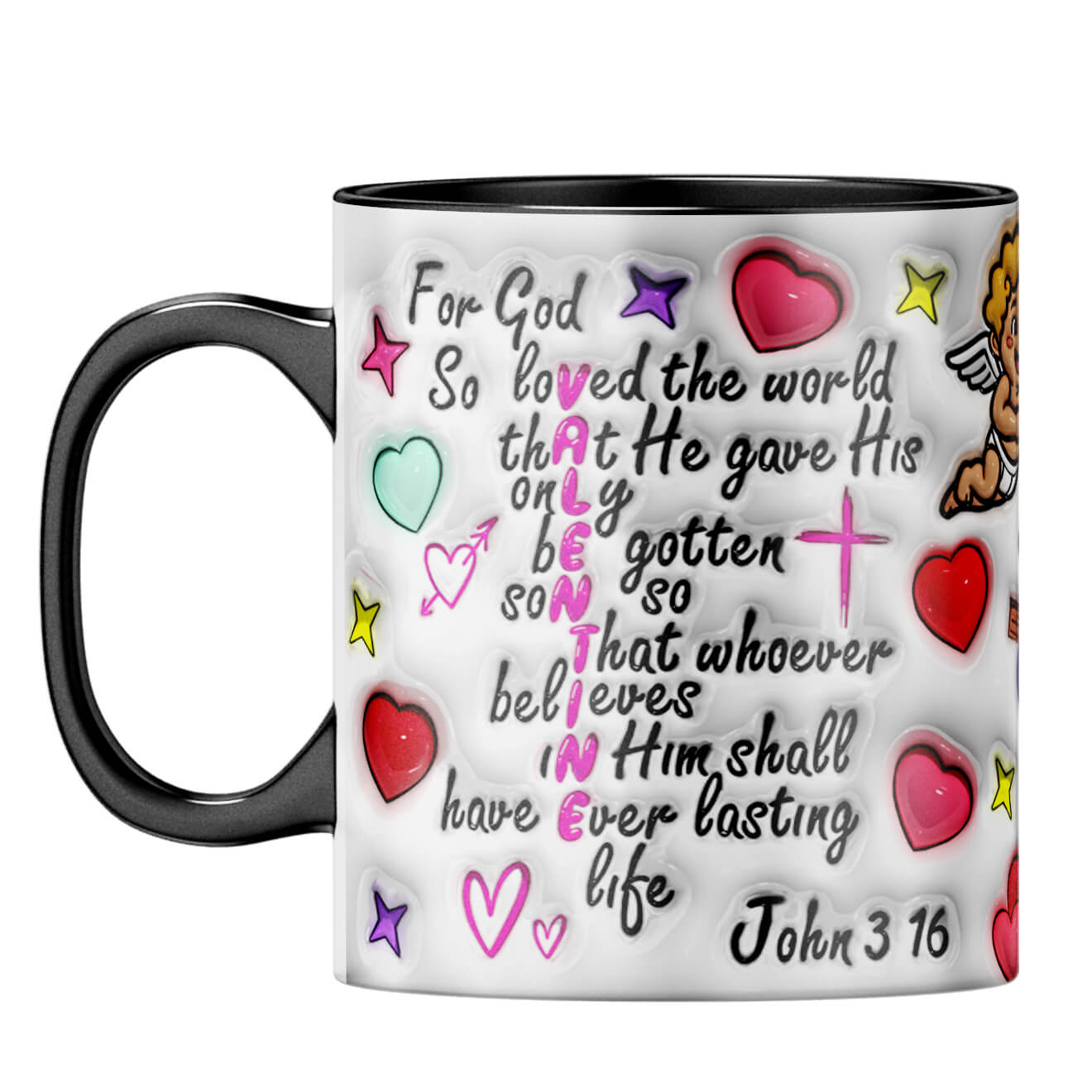 YuBingo Valentine Day Gift for Husband Coffee Mug Black