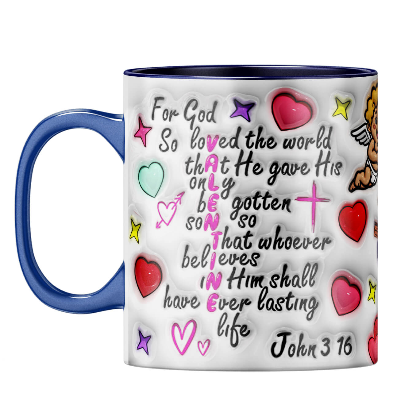 YuBingo Valentine Day Gift for Husband Coffee Mug Dark Blue