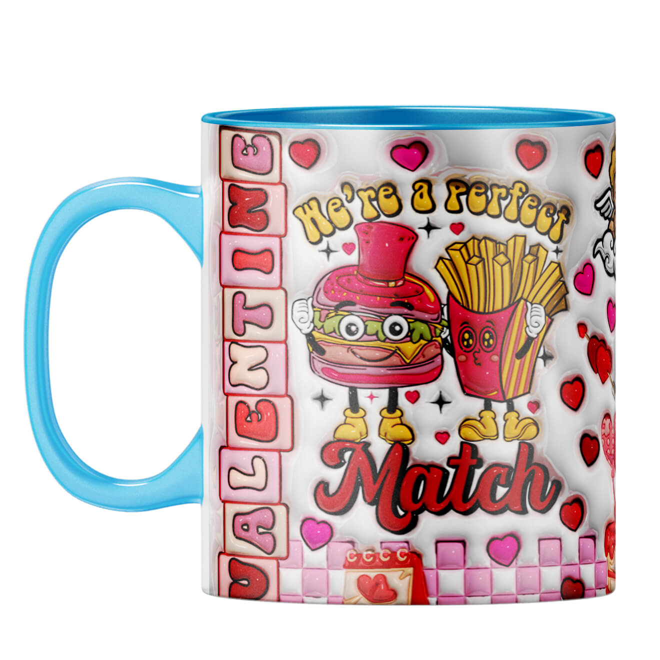 YuBingo Valentine Day Gift for Wife Coffee Mug Light Blue