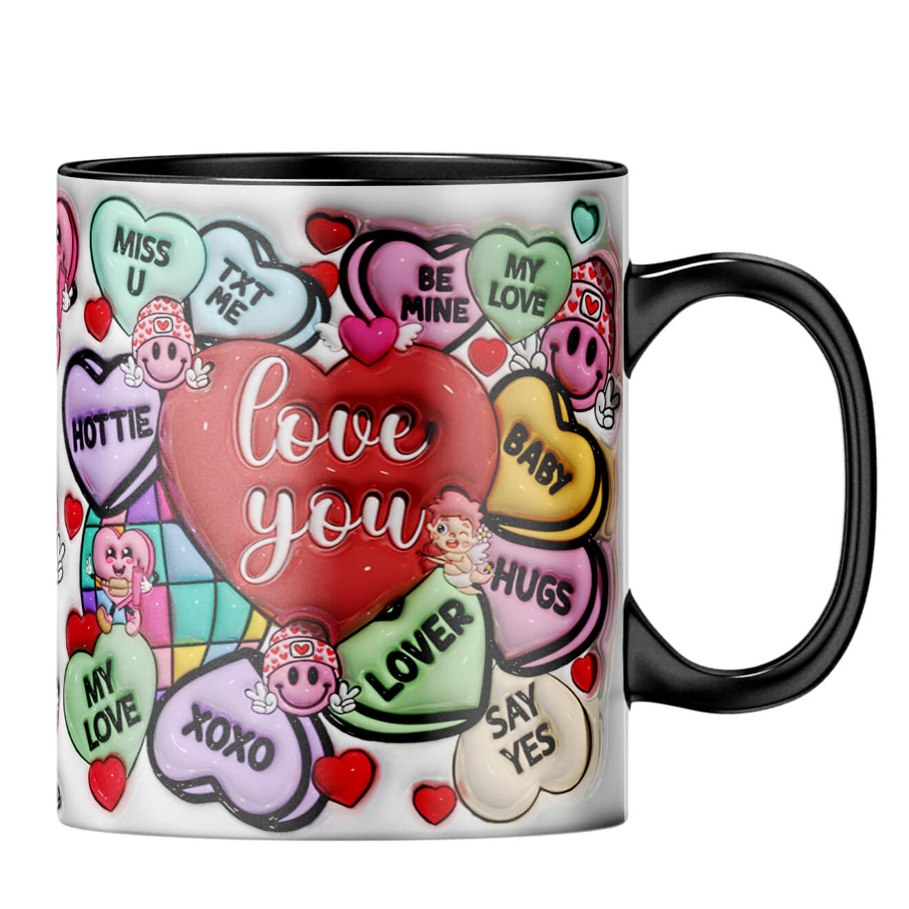 YuBingo Valentine Gift for Girlfriend Coffee MugB-Black