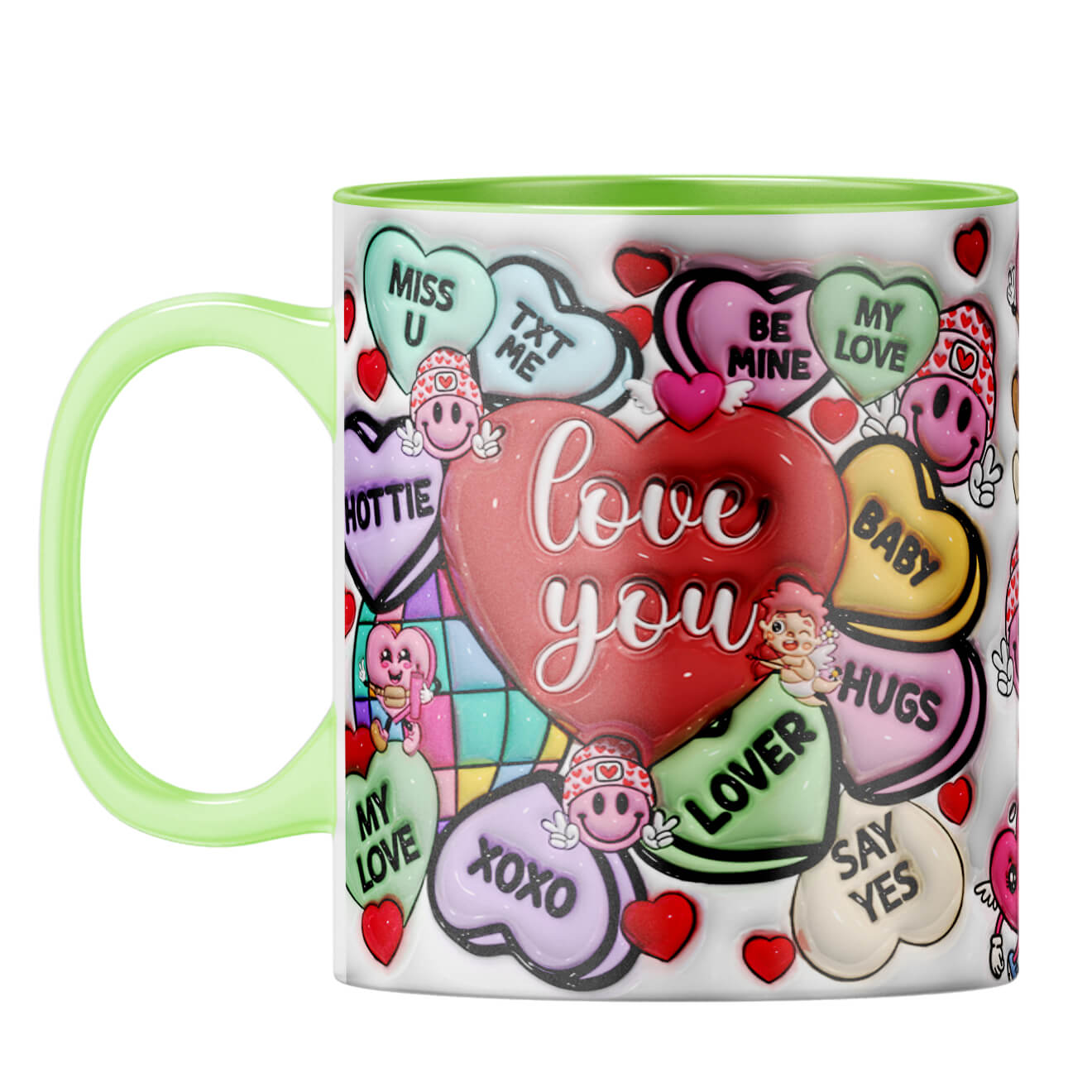 YuBingo Valentine Gift for Girlfriend Coffee Mug Light Green