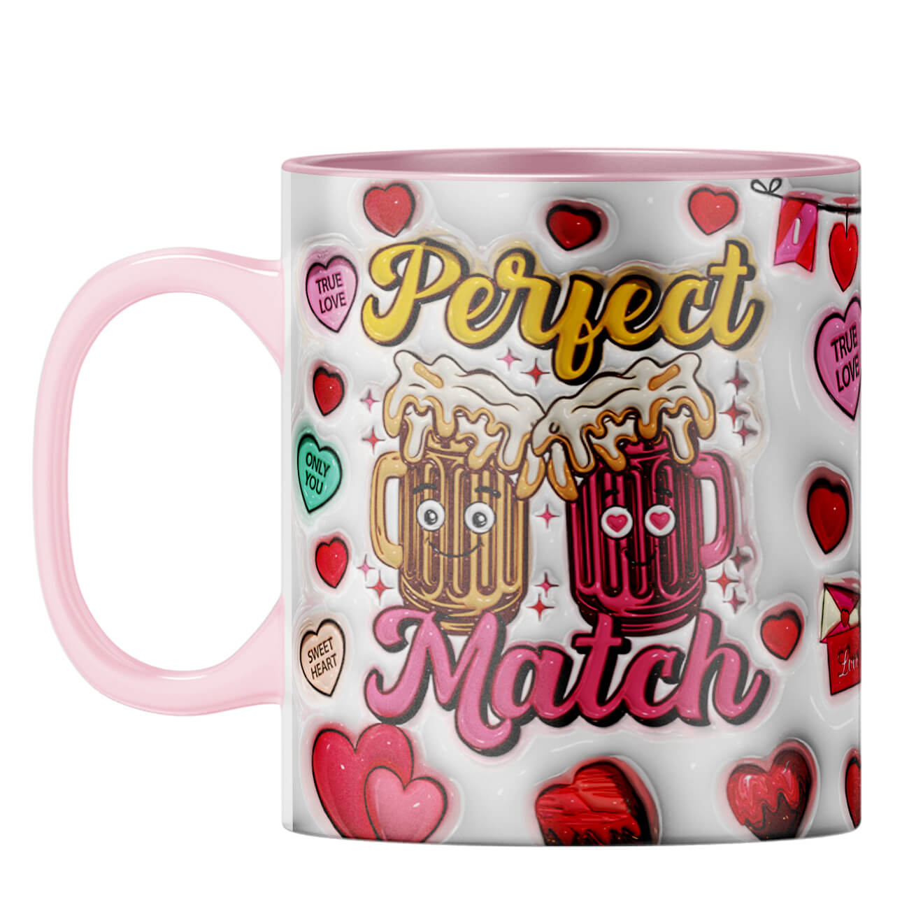 YuBingo Valentine Gift for Husband Coffee Mug Pink