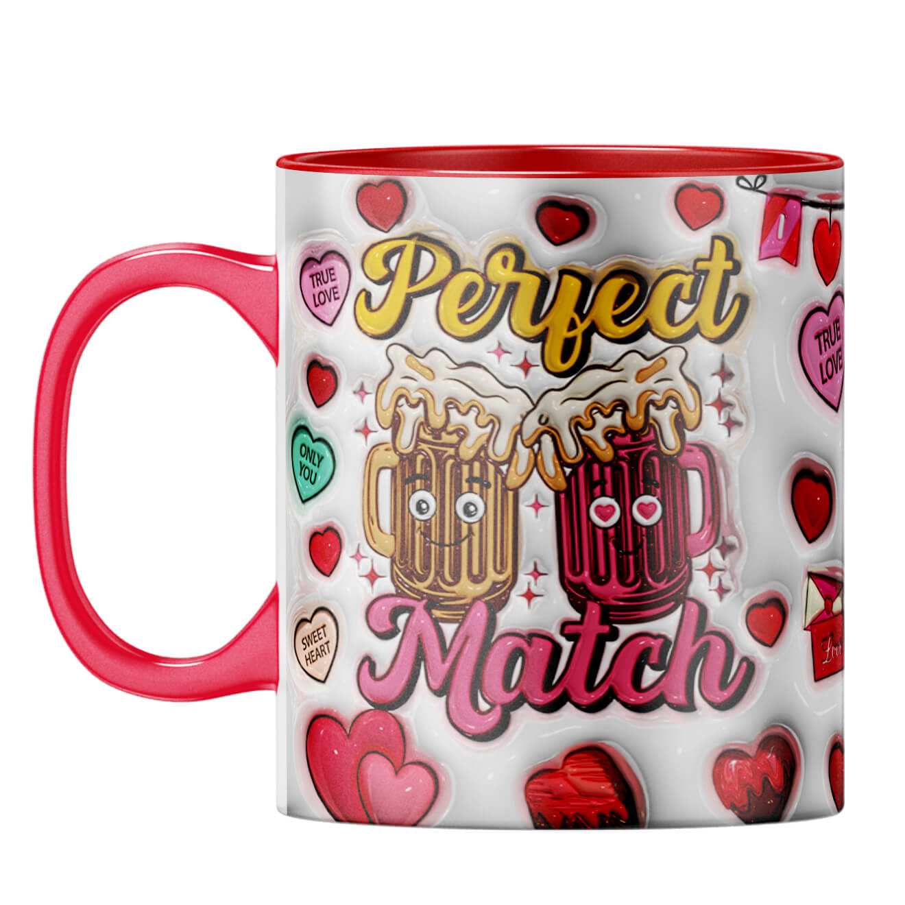 YuBingo Valentine Gift for Husband Coffee Mug Red