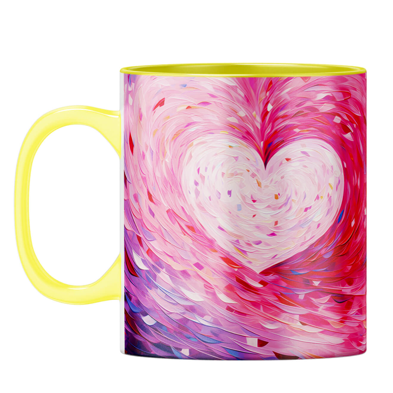YuBingo Watercolor Heartbeat Coffee Mug
