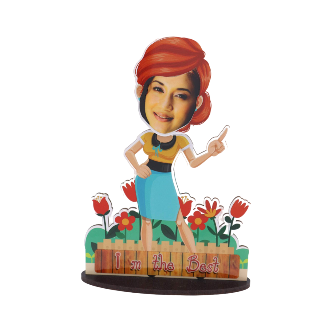 Garden Lady - Fun Cut Out with Shaking Head