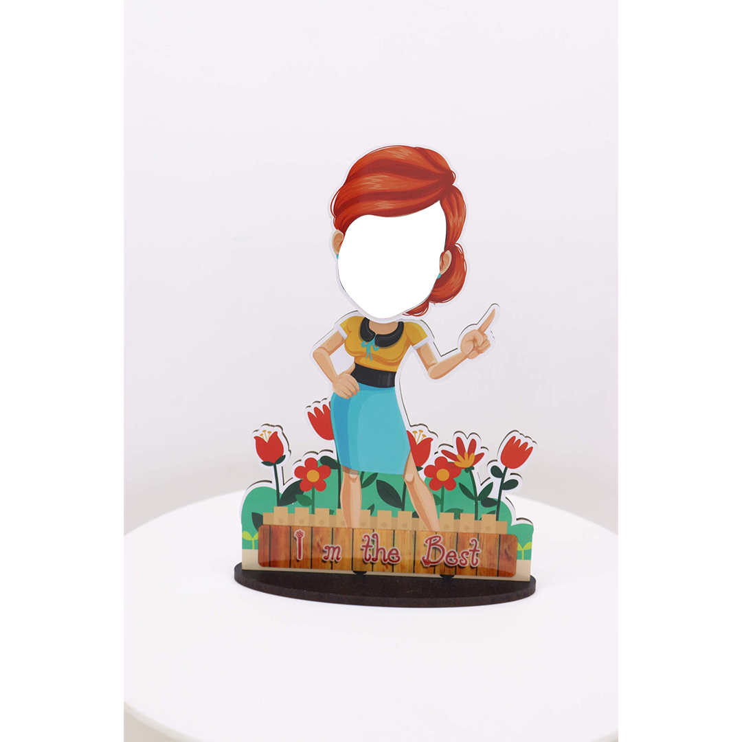 Garden Lady - Fun Cut Out with Shaking Head