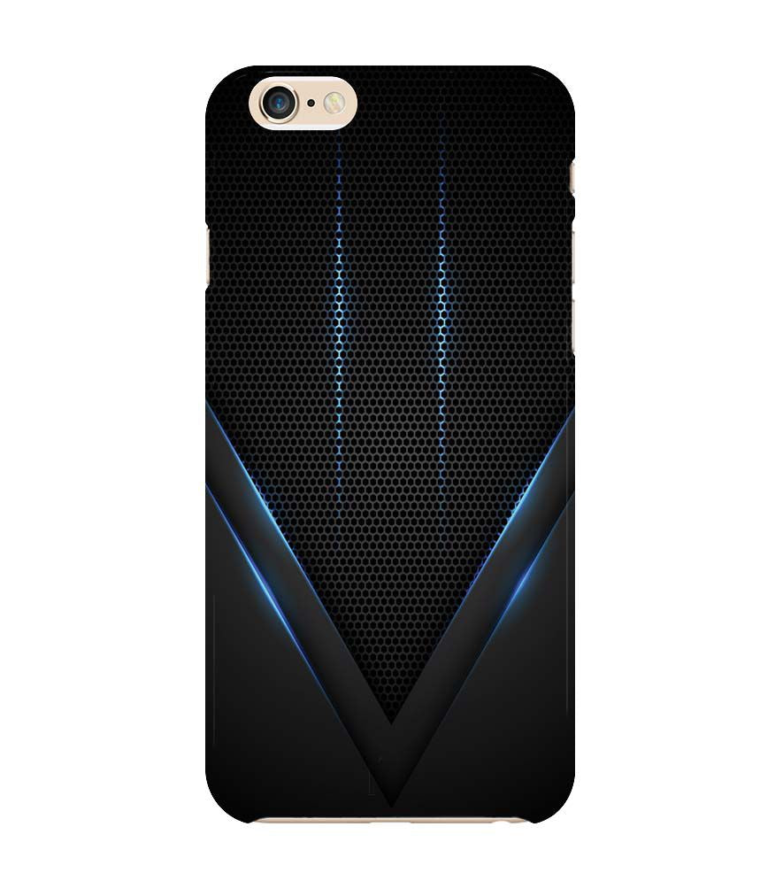 A0114-Black and Blue Back Cover for Apple iPhone 6 and iPhone 6S