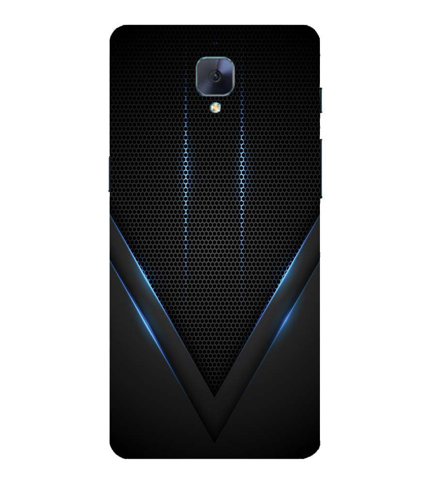 A0114-Black and Blue Back Cover for OnePlus 3 and OnePlus 3T