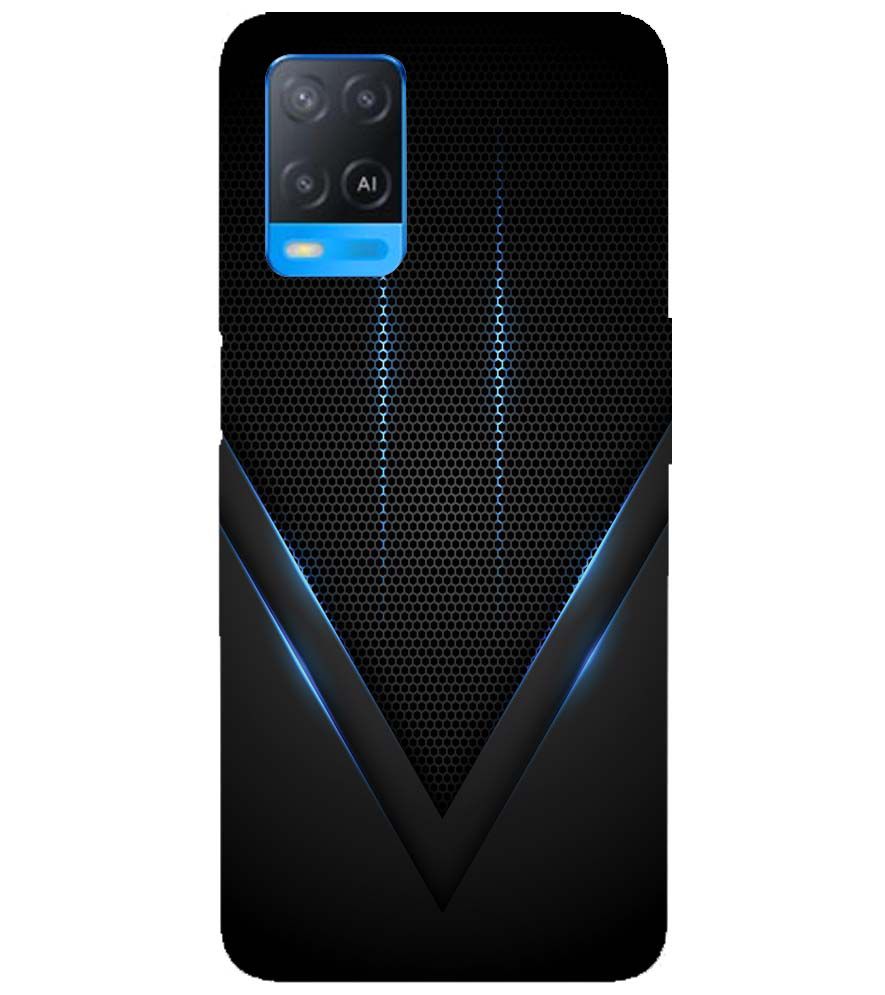 A0114-Black and Blue Back Cover for Oppo A54