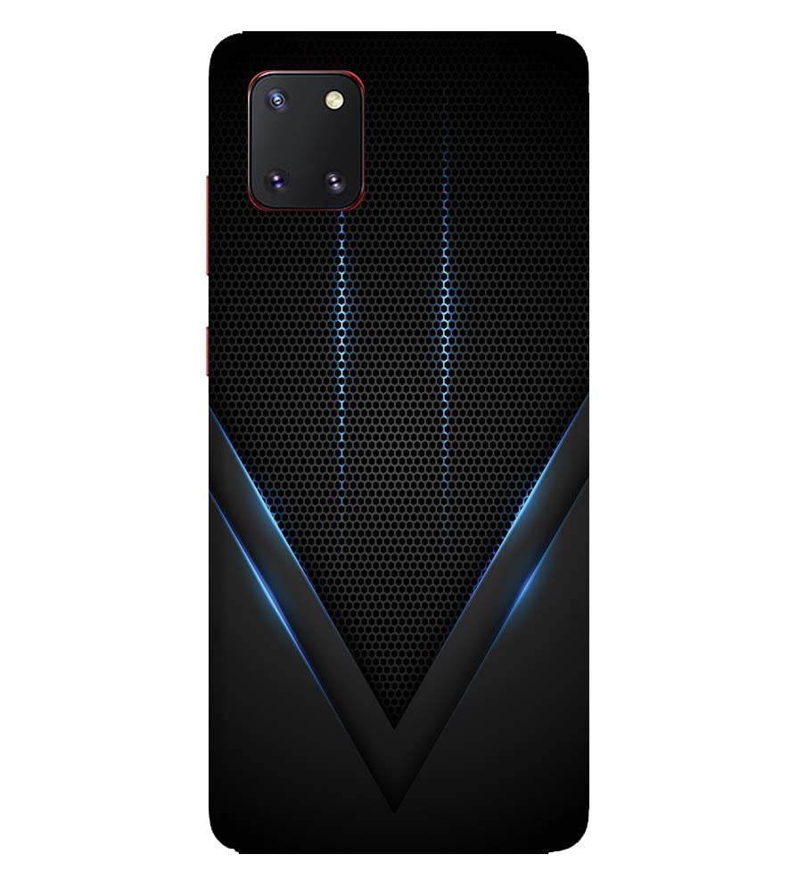 A0114-Black and Blue Back Cover for Samsung Galaxy Note10 Lite