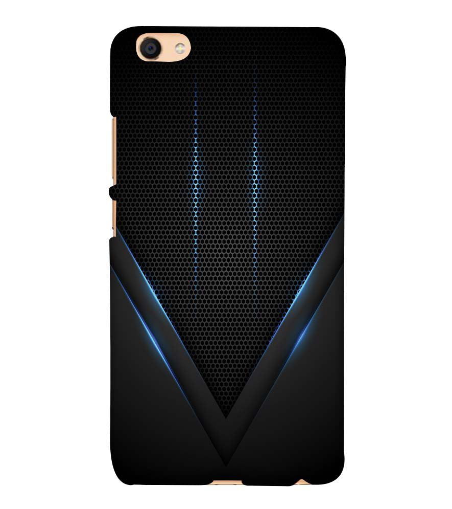 A0114-Black and Blue Back Cover for vivo Y55s