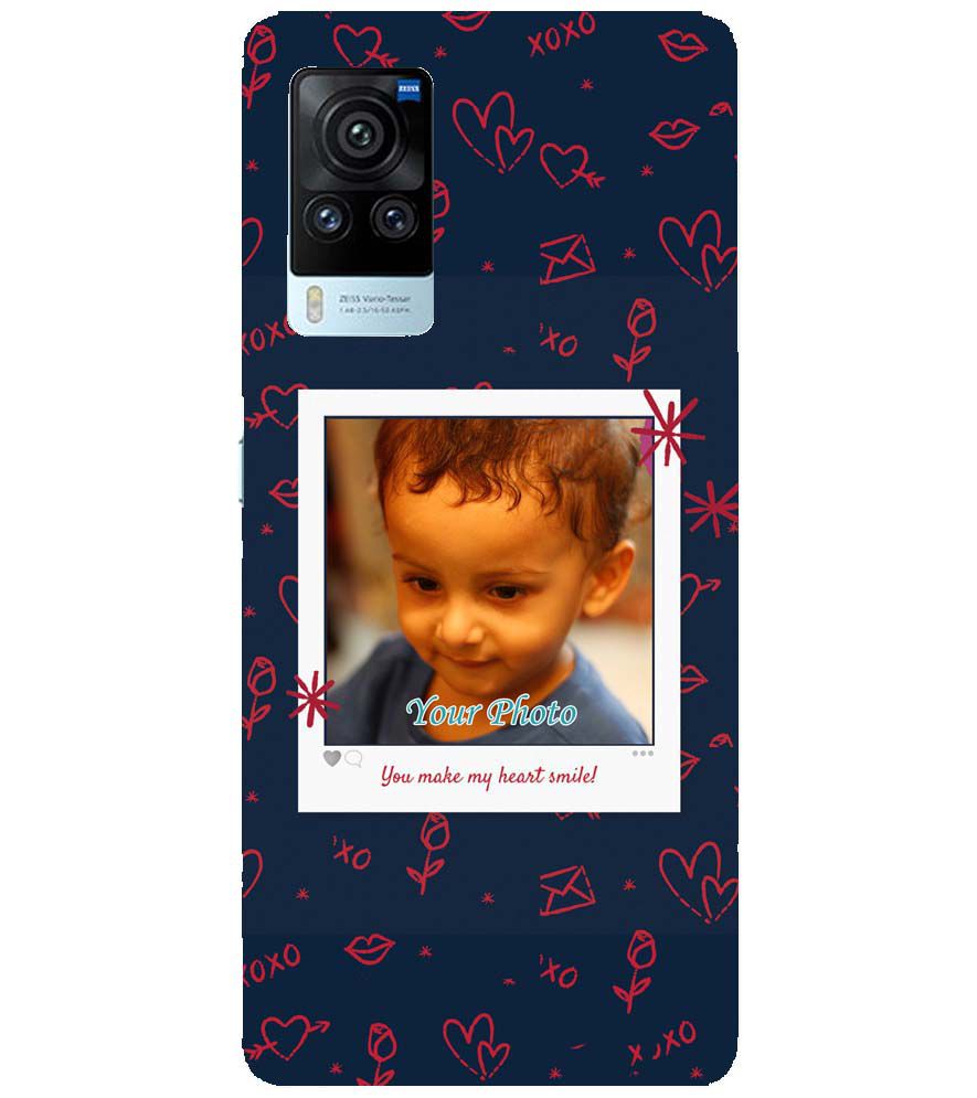 A0503-Heart Smiles Back Cover for vivo X60 Pro