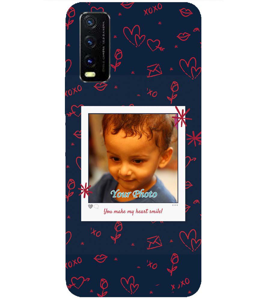 A0503-Heart Smiles Back Cover for vivo Y20s