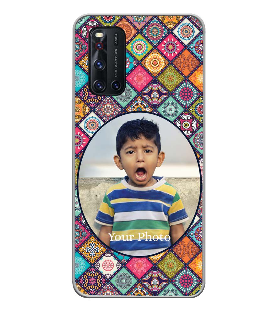 A0507-Mandala Photo Back Cover for Vivo V19