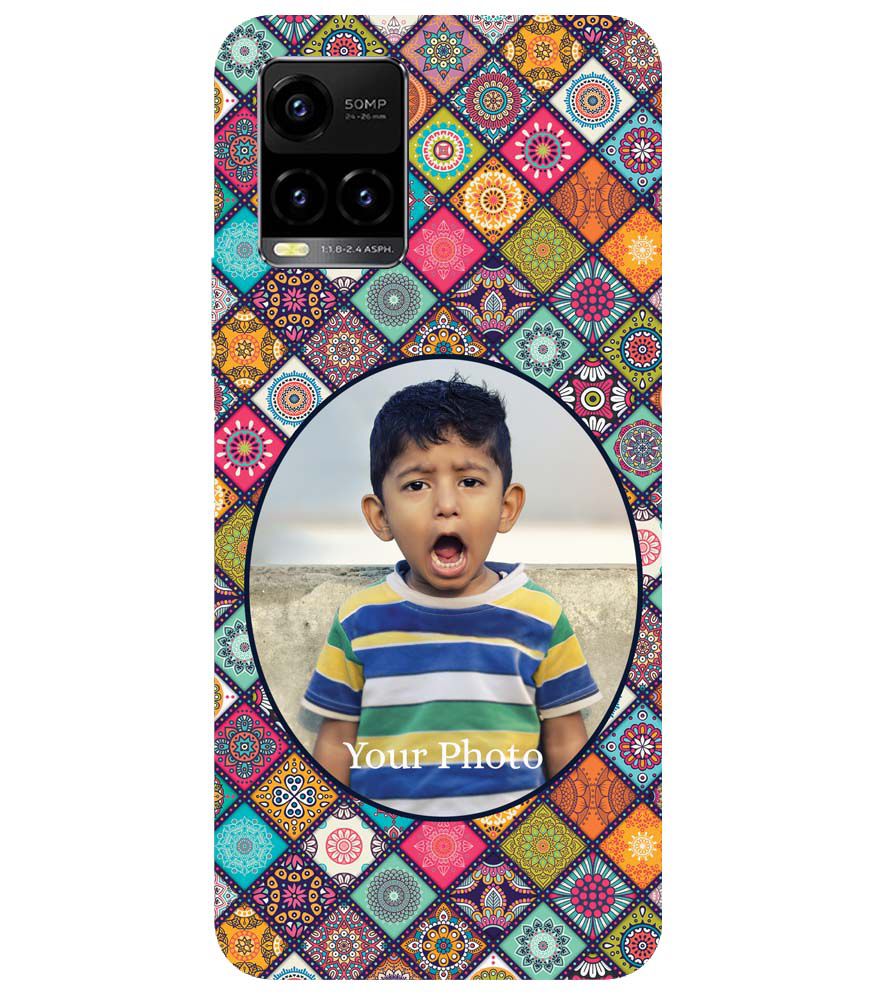 A0507-Mandala Photo Back Cover for vivo Y33s