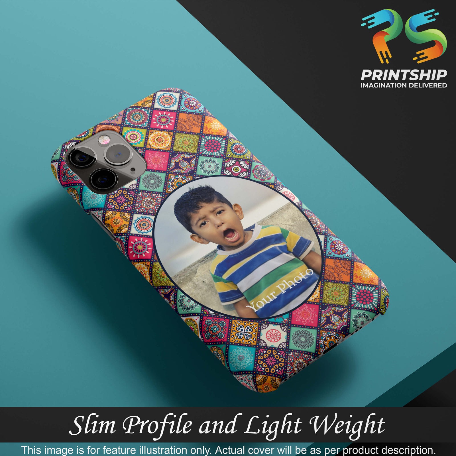 A0507-Mandala Photo Back Cover for Oppo F5 Plus-Image4