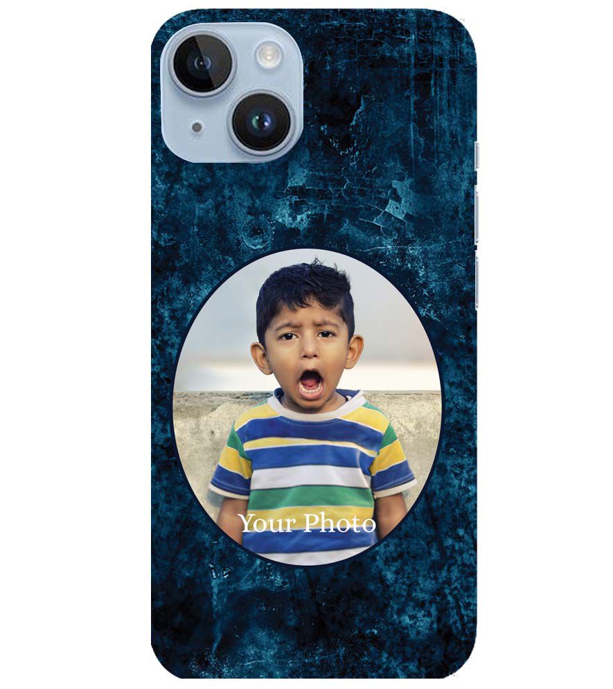 A0508-Photo on Blue Back Cover for Apple iPhone 14