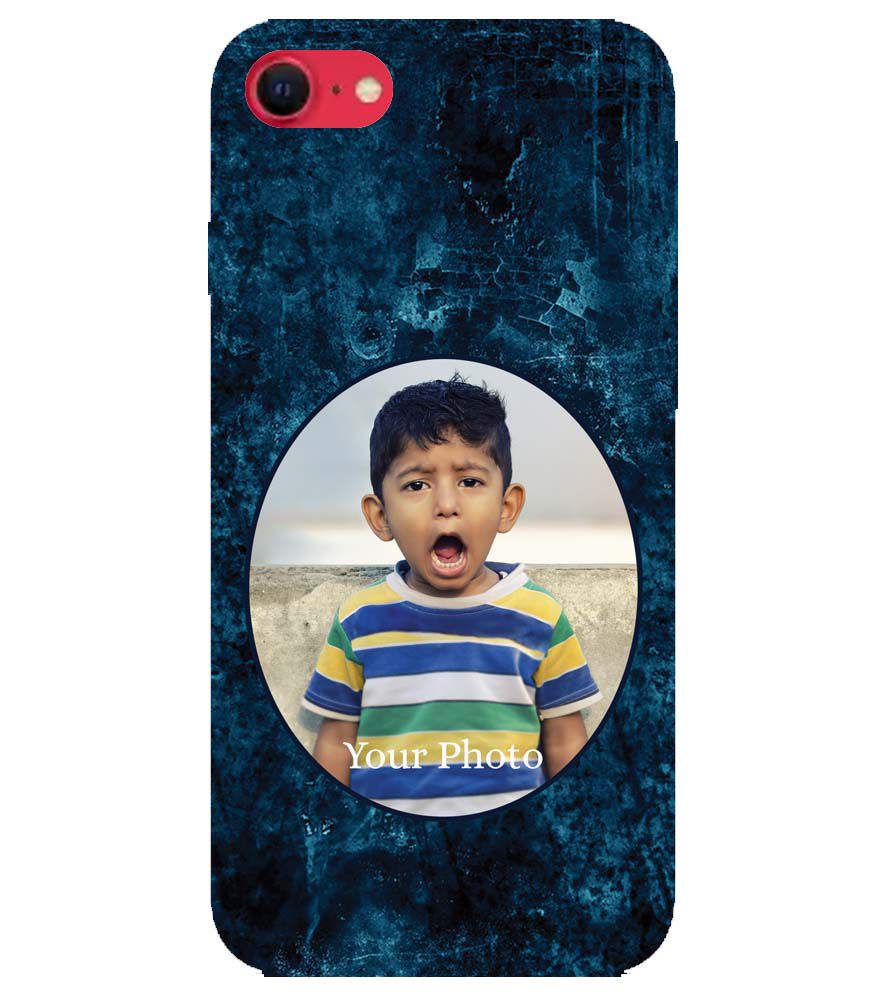 A0508-Photo on Blue Back Cover for Apple iPhone SE (2020)