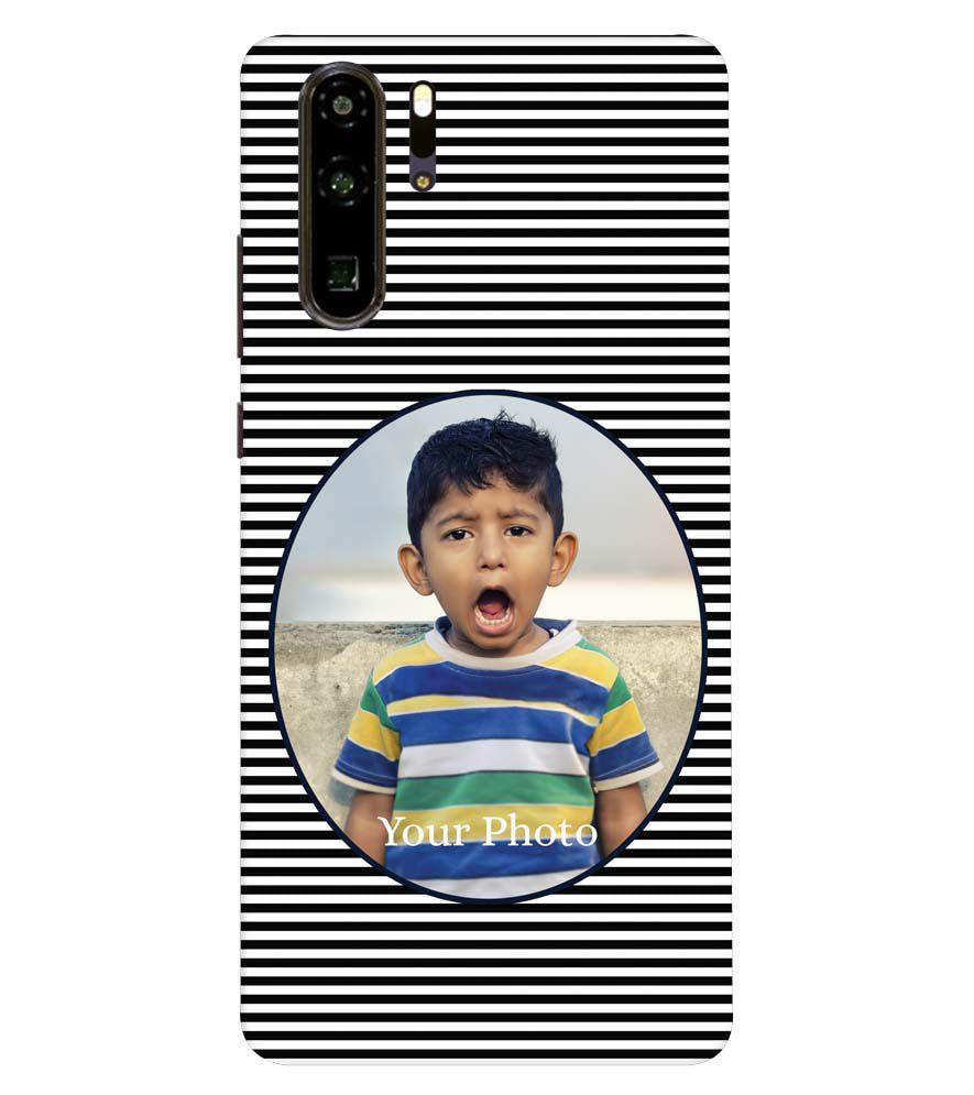 A0509-Stripes and Photo Back Cover for Huawei P30 Pro